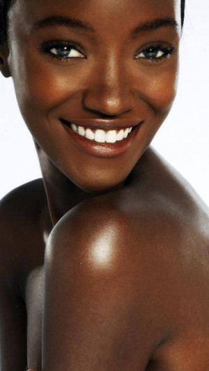 Beautiful glowing brown skin