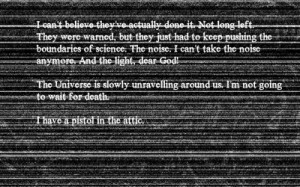 creepy fallout quotes suicide static Wallpaper HD