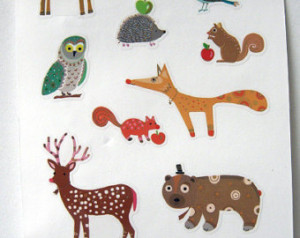 Wondrous WOODLAND ANIMALS Special M rs. Grossman's Sparkly Stickers ...