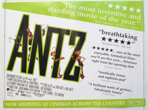 Details about ANTZ (1998) Original Quad Movie Poster - Woody Allen ...