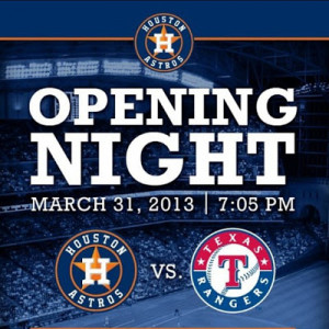2013 MLB Opening Night Texas Rangers vs. Houston Astros Babe Watch
