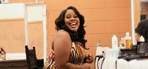 ... actress model hi it s amber yes the amber riley from glee the one who