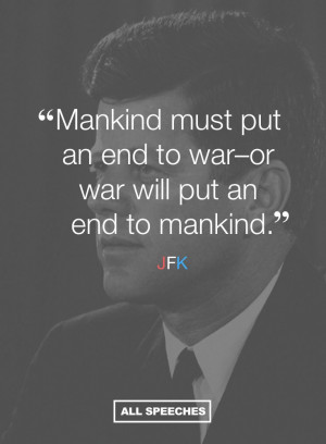 50 years after JFK's assassination, his words still hold true.