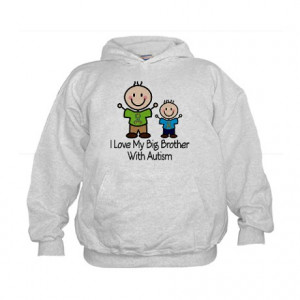 autism gifts autism sweatshirts hoodies autism i love my sister kids ...