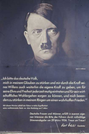 Nazi propaganda posters: Before the war began