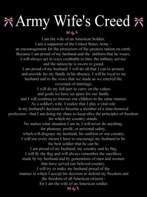 has a creed even i have a creed being an army wife love you gage im ...