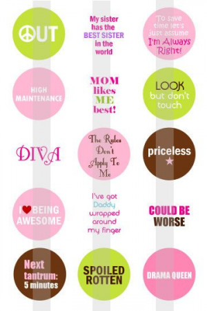 Funny Girly Sayings one 4x6 inch digital by creativexpressions1, $1.75