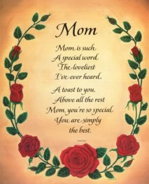 Daughter Quote – Mom is such a Special word