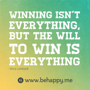 Winning isn't everything....