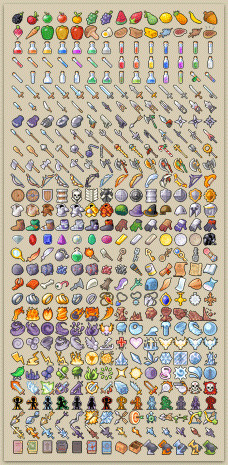 420 Pixel Art Icons for RPGs