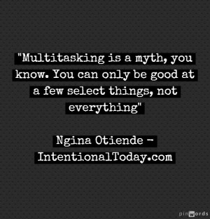 Multitasking is a myth