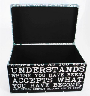 Vintage Quote Black White Adult Kids Bedroom Wooden Storage Toy Box ...