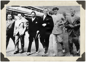 Meyer Lansky, Al Capone, Enoch “Nucky” Johnson and friends walking ...