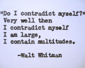 WALT WHITMAN Quote Typed on Typewri ter ...