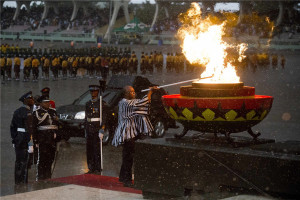 John Dramani Mahama Lights The Perpetual Flame In Independence picture