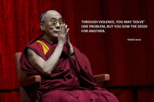Dalai Lama on violence