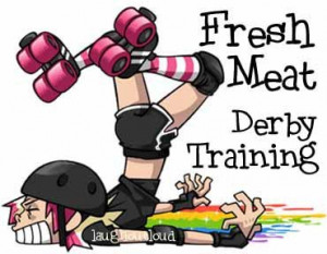 ... http://www.etsy.com/listing/173382641/fresh-meat-roller-derby-training