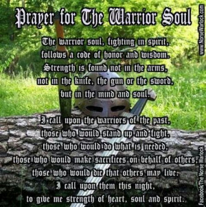 Warriors prayer