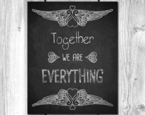 Chalkboard Art Love Quote Print