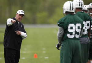 Photo credit: Getty Images | New York Jets head coach Rex Ryan talks ...