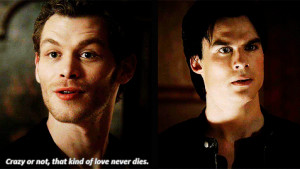 ... diaries, damon salvatore, tvd, klaus mikaelson and infinity quotes