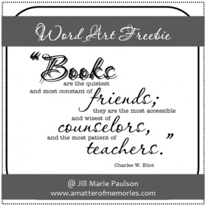 WORD ART: Book Quote Word Art