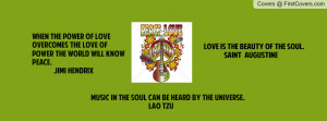 Peace Love Music Quotes cover