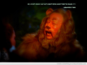 Cowardly Lion Gets Heart Brkn