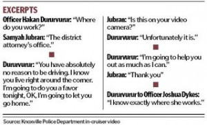 Knoxville police officer told a Knox County prosecutor he was doing ...