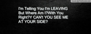 Telling You I'm LEAVING But Where Am Profile Facebook Covers