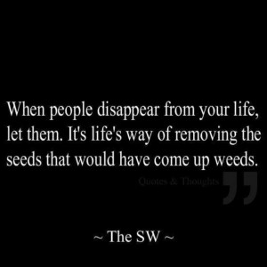 Weeds being certain family members!
