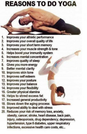 ... the reasons why you should do Yoga from our friends at Yogaisoness