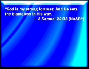 Samuel 22:33 Bible Verse Slides