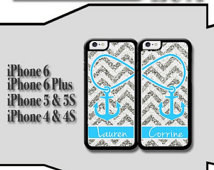 Best Friend Anchor iPhone 6 Case/ S ilver iPhone 6 Plus Case/ Glitter ...