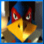 Falco's transmission image in Star Fox 64 .