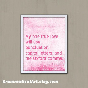 Yes, I am a fan of punctuation, correct grammar, and the Oxford comma.
