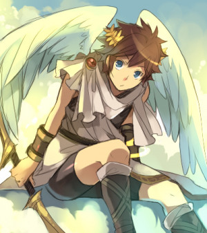 Tags: Anime, Kid Icarus, Pit, Feather Wings, Archery, White Wings, Bow ...