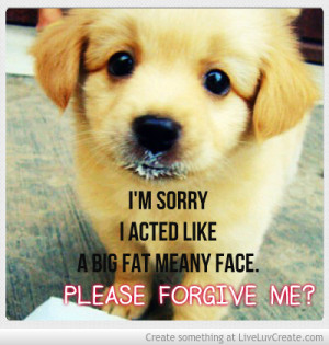 Cute Apology Puppy