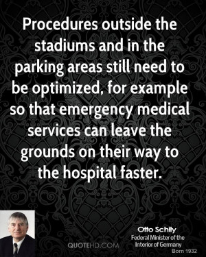 Procedures outside the stadiums and in the parking areas still need to ...