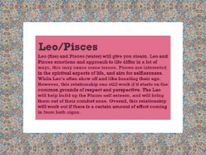 Leo and Pisces Compatibility