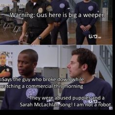 Psych! :) I love this episode! Total spoof on Police Academy. It would ...