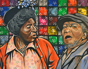Aunt Esther vs. Fred Sanford ~ Move it, Sucka! ~ You big dummy! ~ Red ...