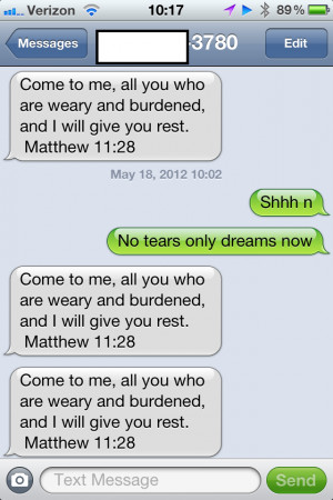 Thread: Some random number texts me biblical verse, I troll using misc ...