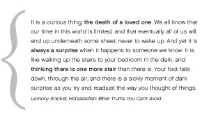 Lemony Snicket's Death Quote