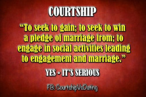 Courtship with a woman till i get married!