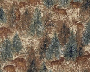 Country Place from Benartex with Moose and Bears - One Half Yard, Bear ...