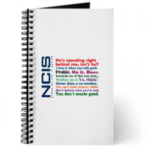 Abby Gifts > Abby Journals & Spiral Notebooks > NCIS Quotes Journal