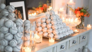 baseball wedding favors
