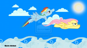 Rainbow Dash Fluttershy Sky