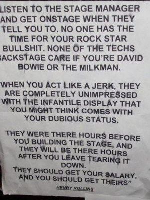 HENRY ROLLINS NOTICE TO MUSICIANS